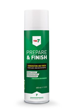 Prepare und Finish aus einer Dose: wässrig, transparent, frei von Treibgasen, ungiftig und biologisch abbaubar. Prepare und Finish aus einer Dose: wässrig, transparent, frei von Treibgasen, ungiftig und biologisch abbaubar.