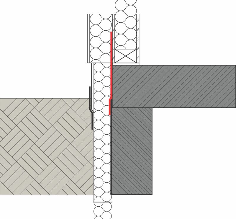 MB 2K funktioniert ebenfalls als Sockelabdichtung im Holzrahmenbau. Grafik: Remmers, Löningen