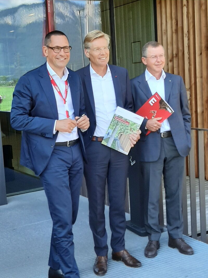 Die bewährte Führungsspitze v.l.n.r. Dr. Thomas Leissing, Ulrich Bühler, Walter Schiegl
